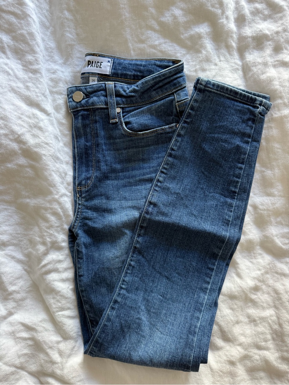 PAIGE Women’s Hoxton Ankle Blue Skinny Jeans